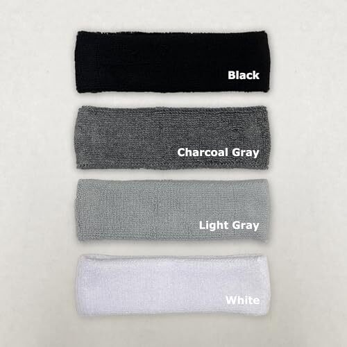 COUVER HB204 Wide, Long & Thick Sports Sweat Headband for Large Head, 1 PC Top