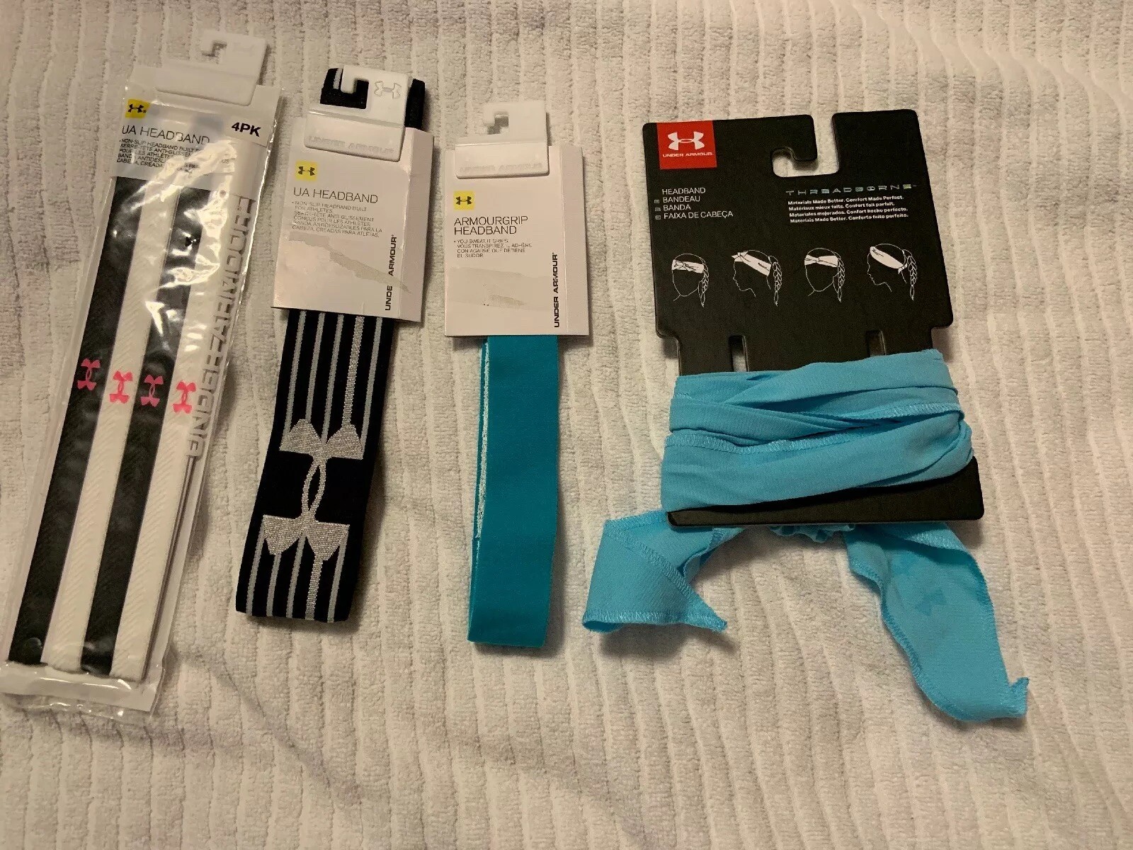 Under Armour Ladies Headbands Lot Of 4 Onesize