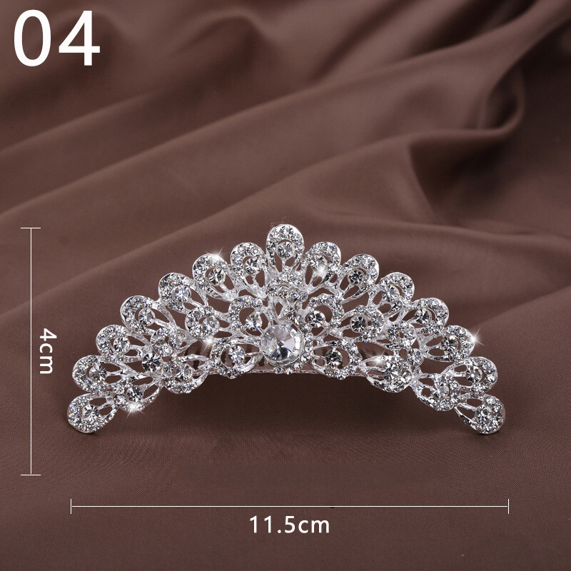 Hair Jewelry Crystal Bridal Tiaras Princess Crown For Women Wedding Bridal Comb