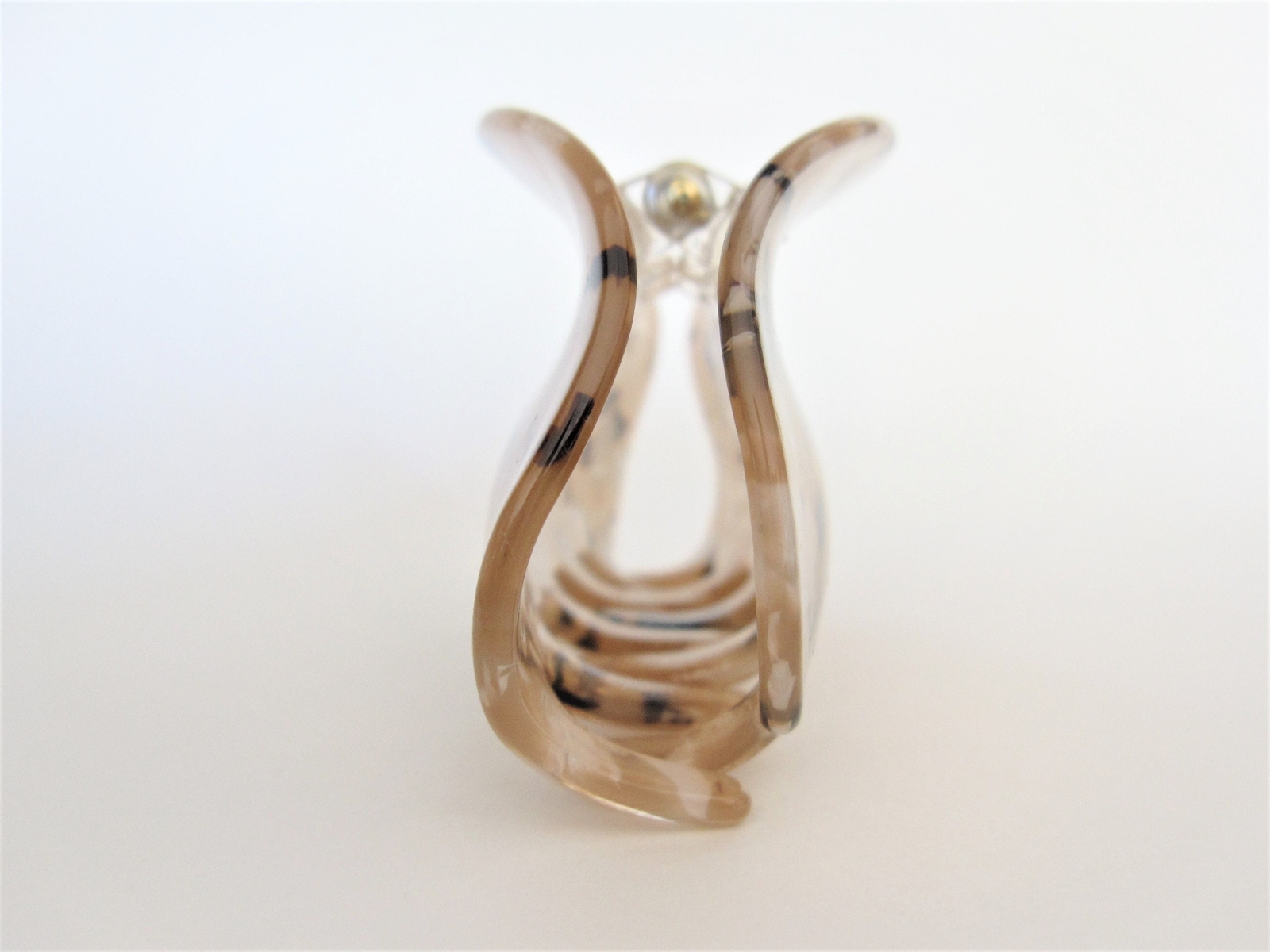 Tan brown beige taupe marbled hair claw clip