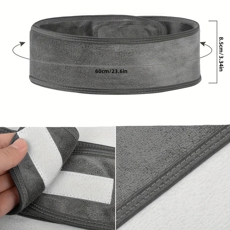 Soft Headband for Eyelash Extensions Makeup Spa Face Wash Adjustable Hair Band