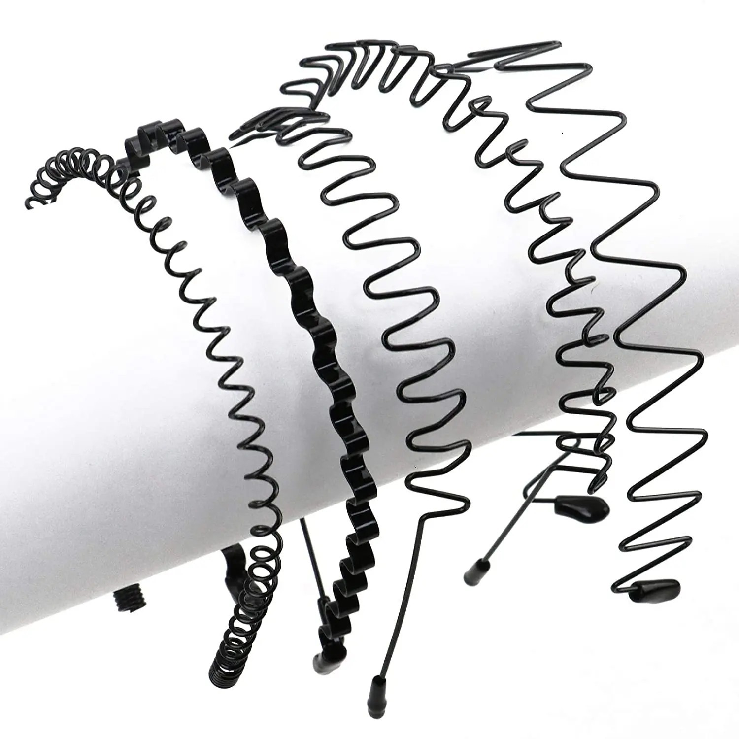 1-3Pcs Metal Hair Headband Wave Style Hoop Band Comb Hairband for Men Women