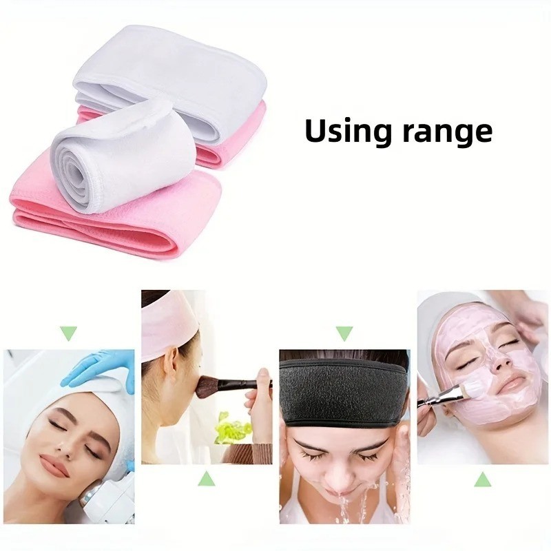 Soft Headband for Eyelash Extensions Makeup Spa Face Wash Adjustable Hair Band