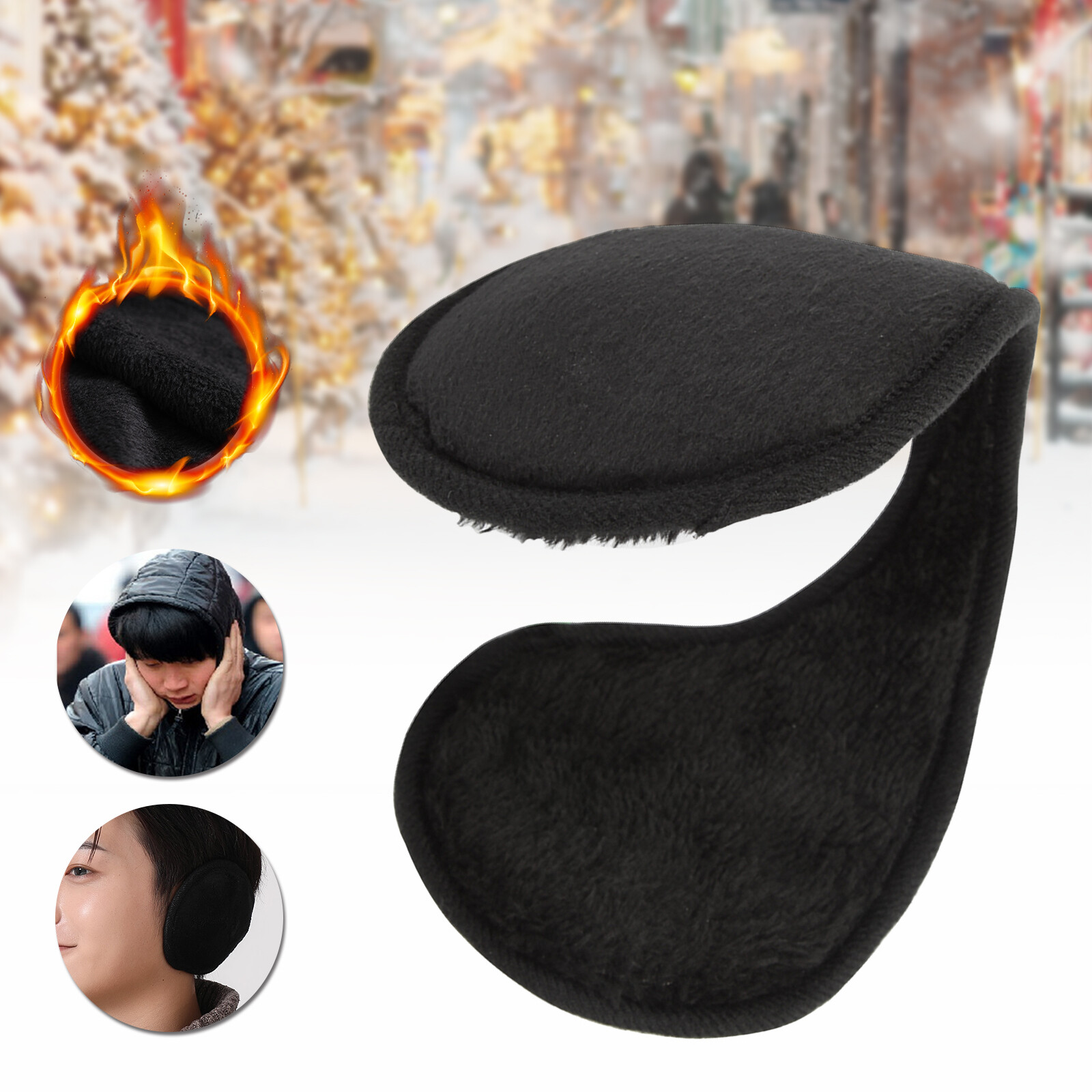 4 Packs Ear Muffs Winter Ear warmers Earwarmer Mens Womens Behind the Head Band