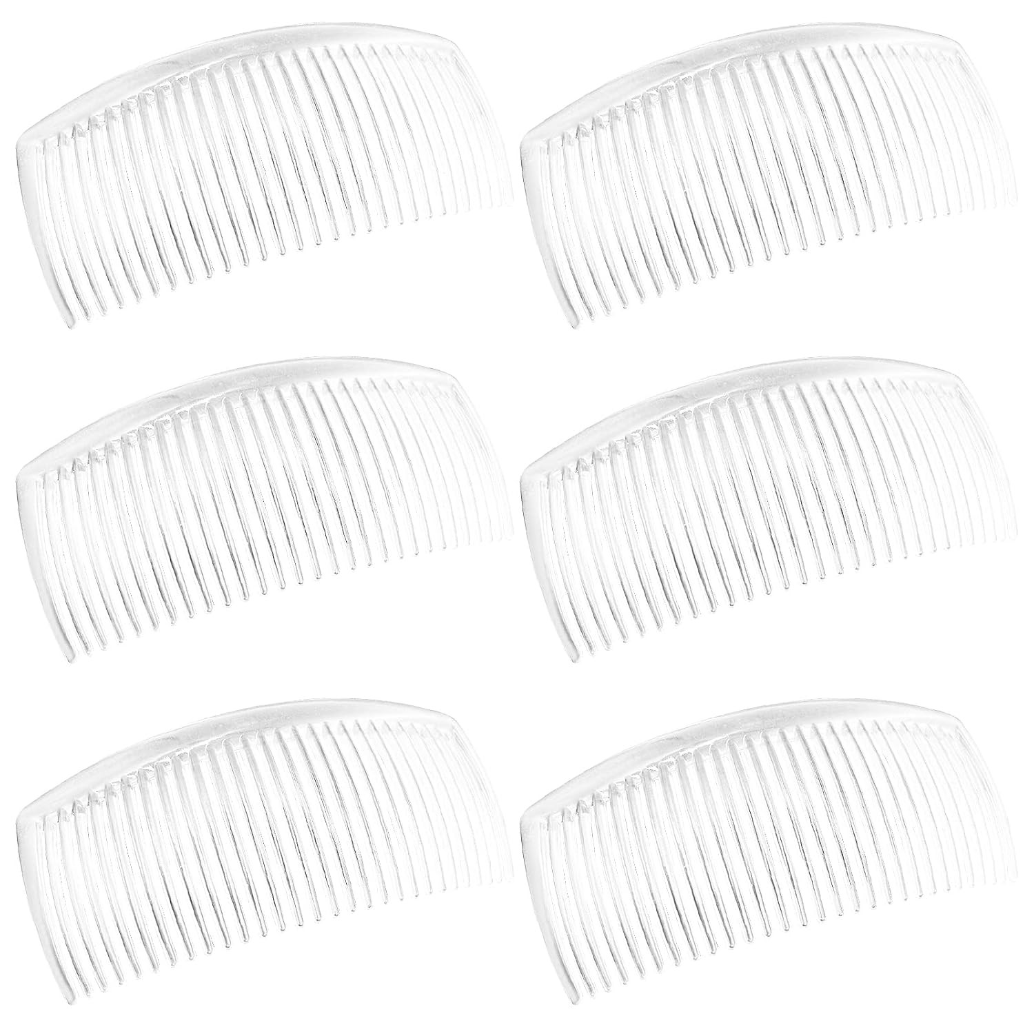 6 Packs French Twist Comb, Plastic Side Hair Combs with 29 Teeth Hair Comb