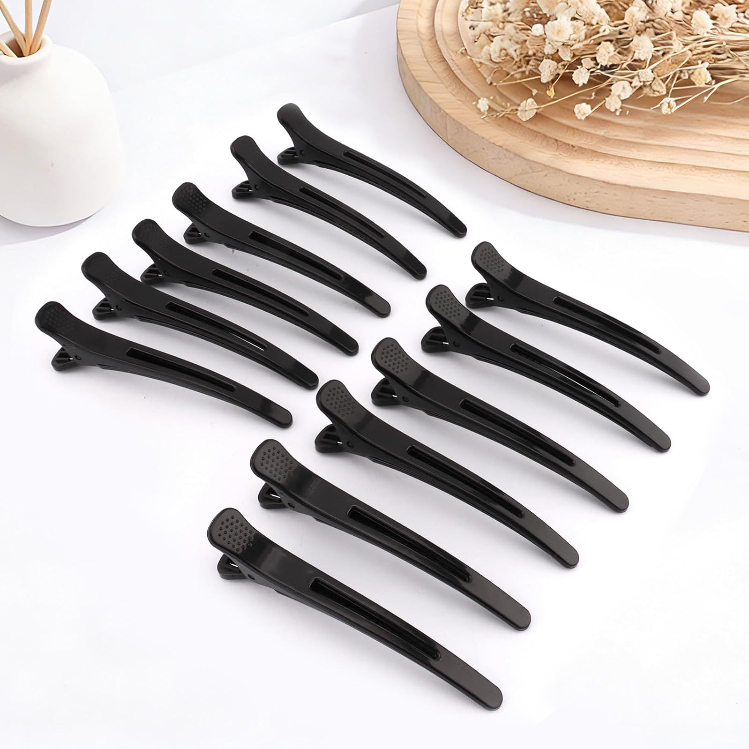12 Pack Hair Clips for Styling Sectioning Anti-Slip No-Trace Duck Billed Hair