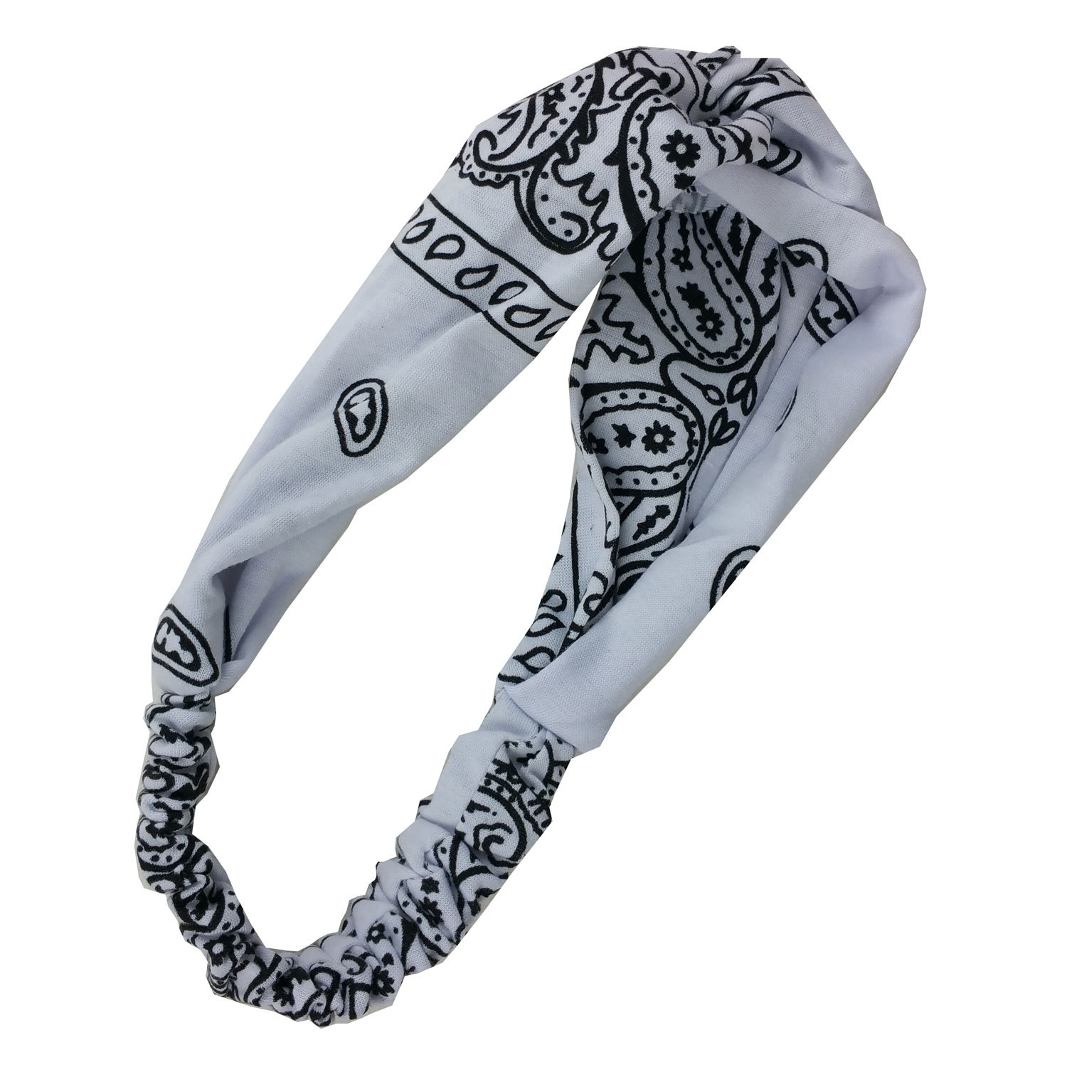 Bandana Headband Sports Yoga Hair Wrap Paisley with Elastic Hairband Women Teen