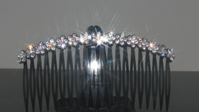 1 New Gorgeous Hair Comb with Shinny Crystals Hair Jewelry Accessories US Seller