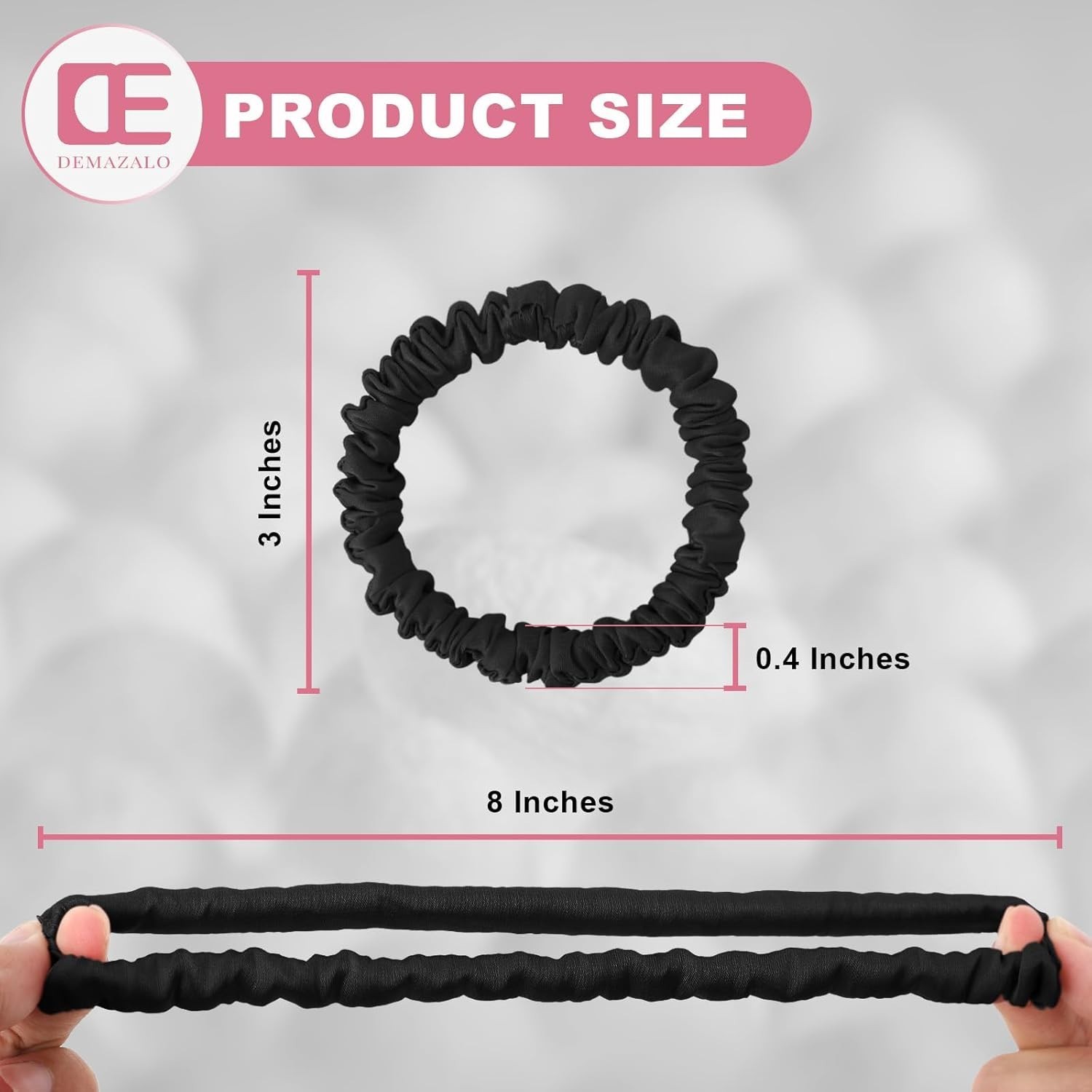 6Pcs Silk Hair Ties Small 22 Momme 100% Pure Mulberry Silk Scrunchies for Women