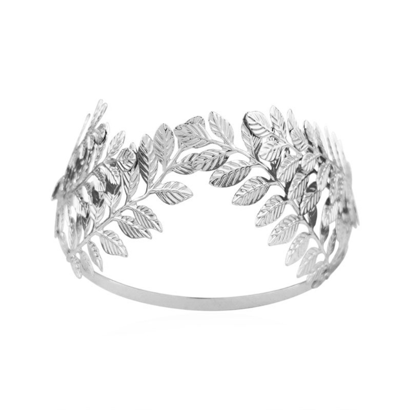 Golden Leaf Bridal Crowns Headpiece Adjustable Headbands For Special Occasion