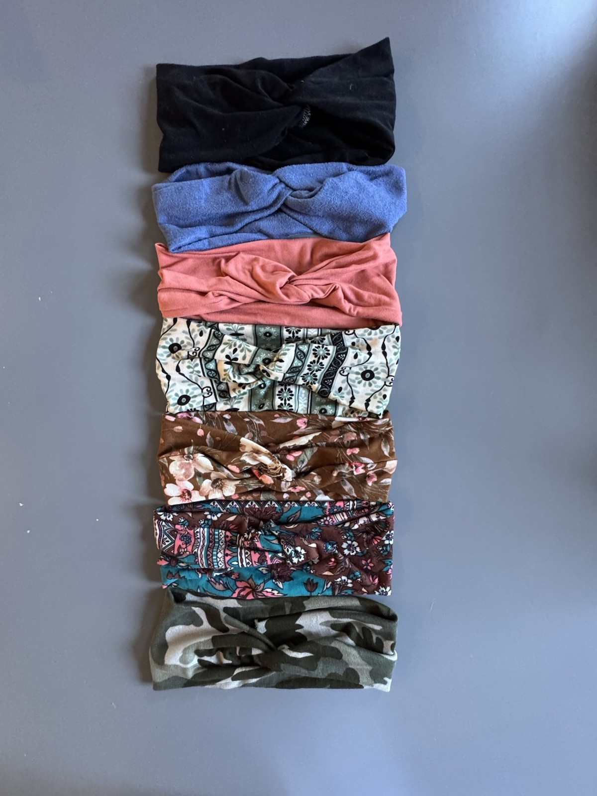 7 Hand Sewn Twist Headbands for Women Knot Hair Scarf Bands