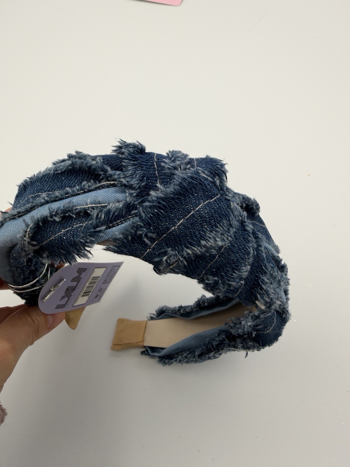 LXLM Top Knot Head Band Denim Style