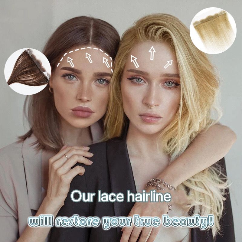 13inx2in Lace Front Hairline Topper 100% Human hair with Strap to fix, 14″