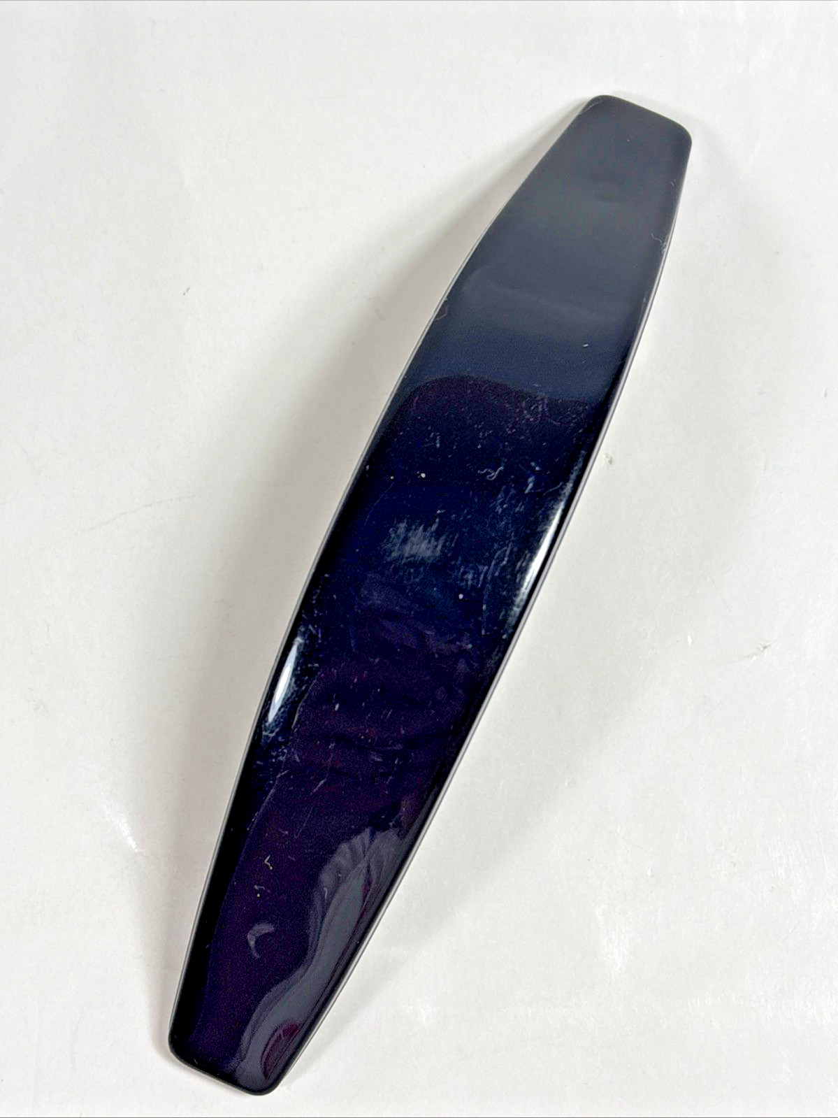 Hair Barrette Women’s Made in France Large Black Plastic 4.5″