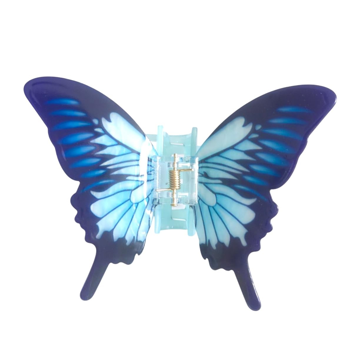 Fancy Butterfly Hair Clips,Novelty Acetate Claw 1 Count (Pack of 1), Blue