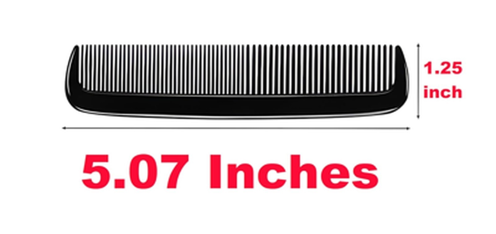 Unbreakable Hair Combs Pack of 16 5 Inch Dual Bristle Styling Combs for Men