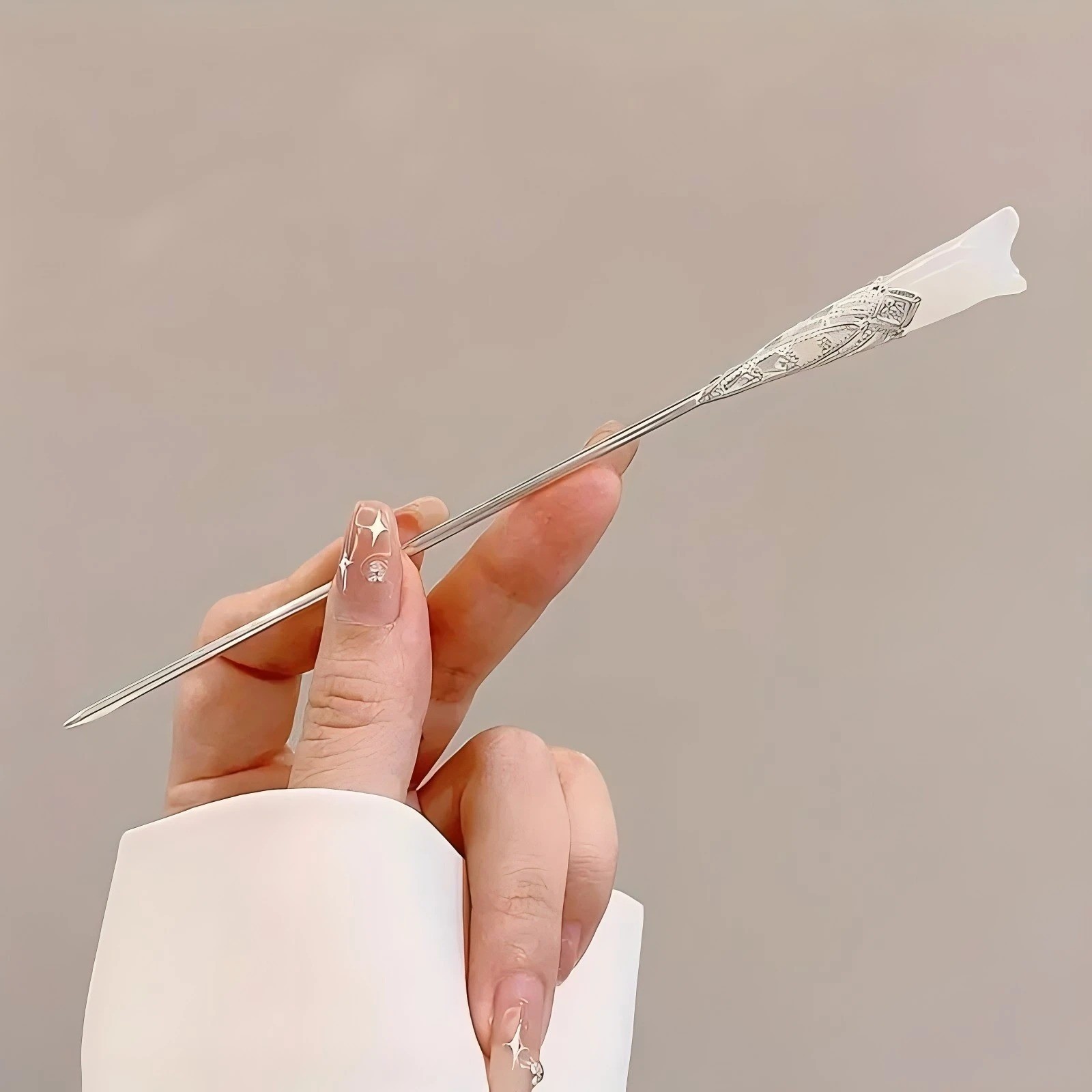 1-6Pcs Chinese Tassel Hair Stick, Vintage Floral Hairpin Hanfu Chopsticks Women