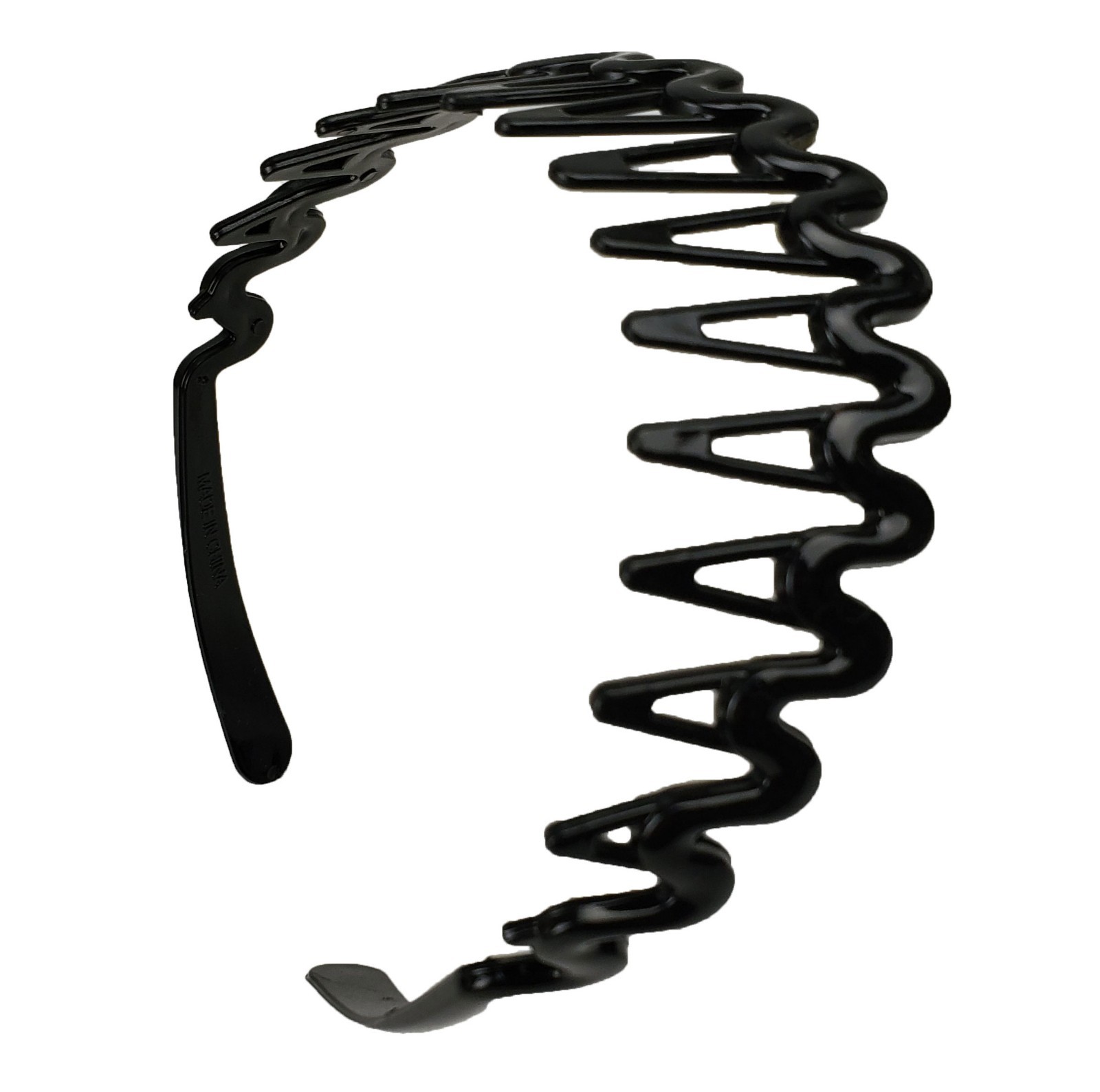 3 PCS Black Comb Headband for Women Girls Teeth Hairband