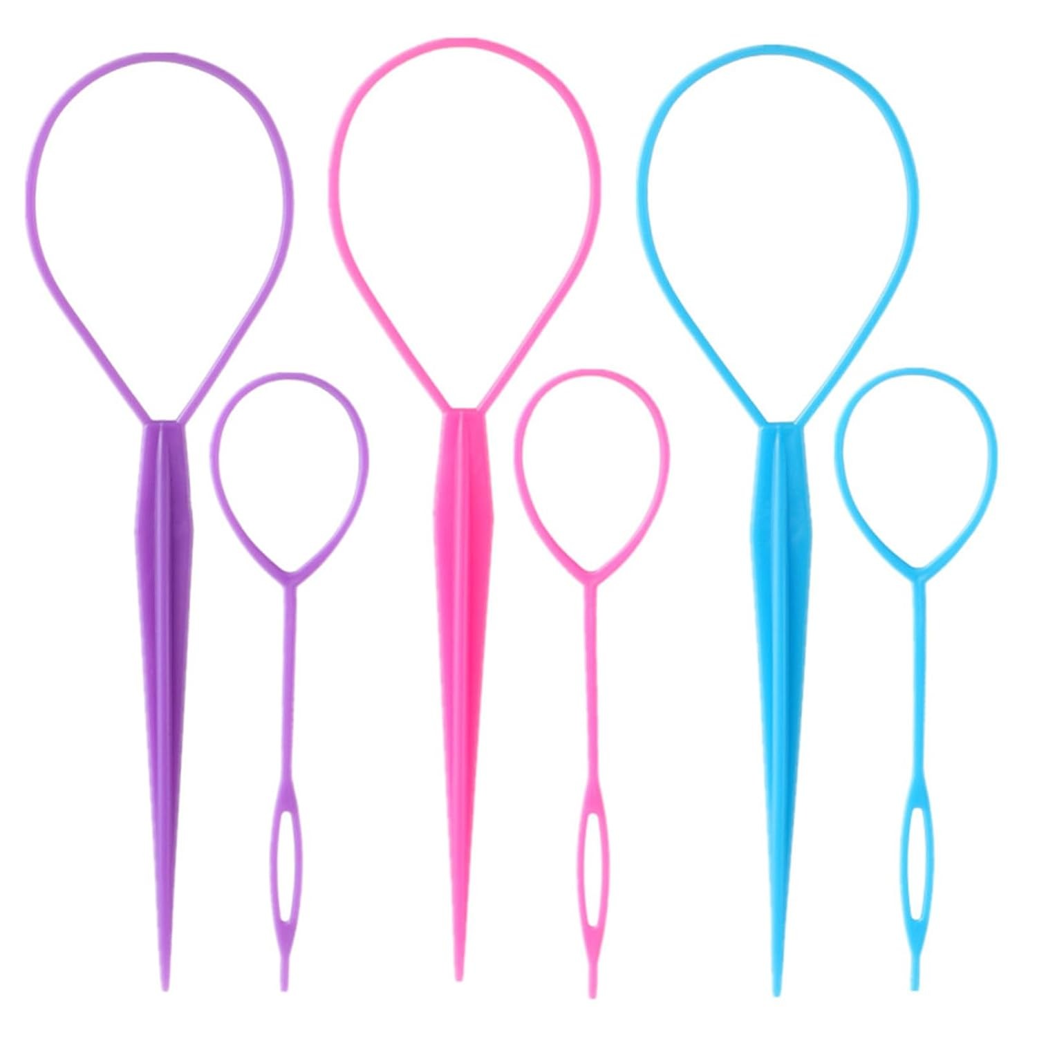Hair Loop Styling Tool 6pcs Topsy Tail Ponytail