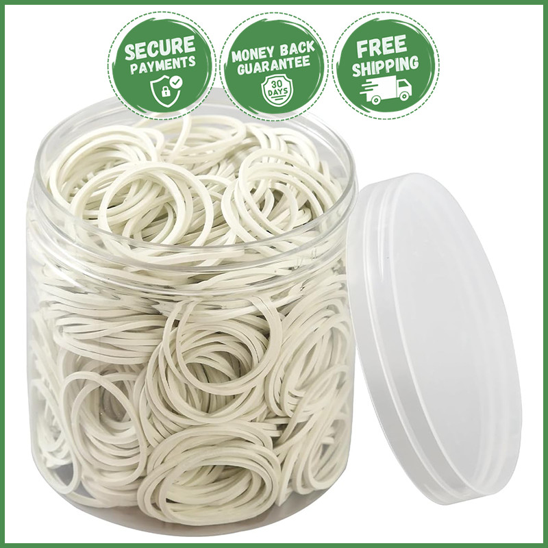 600 PCS 1 INCH ELASTIC SMALL RUBBER BANDS Multi Purpose Durable Stretchable