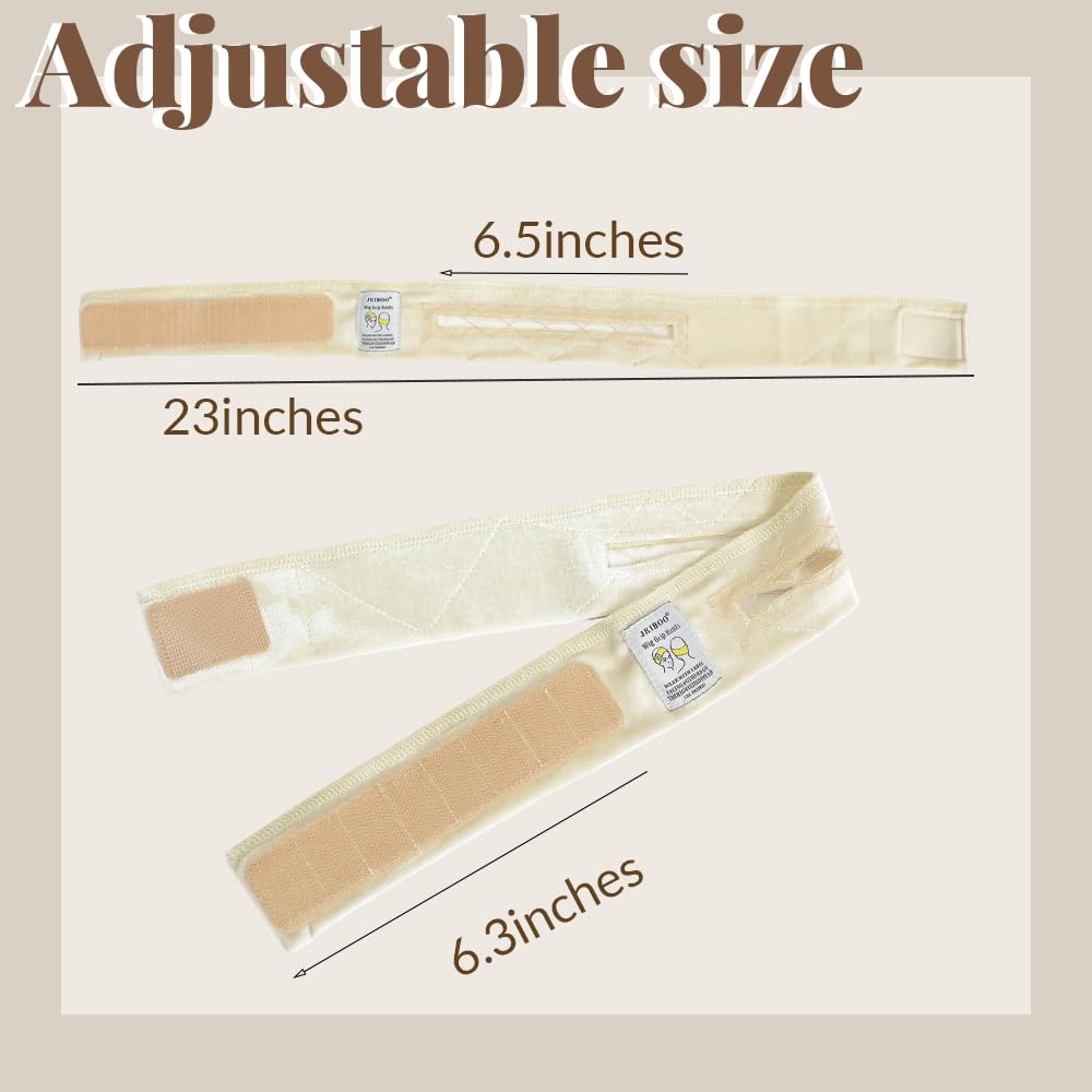 Velvet Grip Band 2 Pack Non Slip Headband for Lace Front Wigs Secure Band