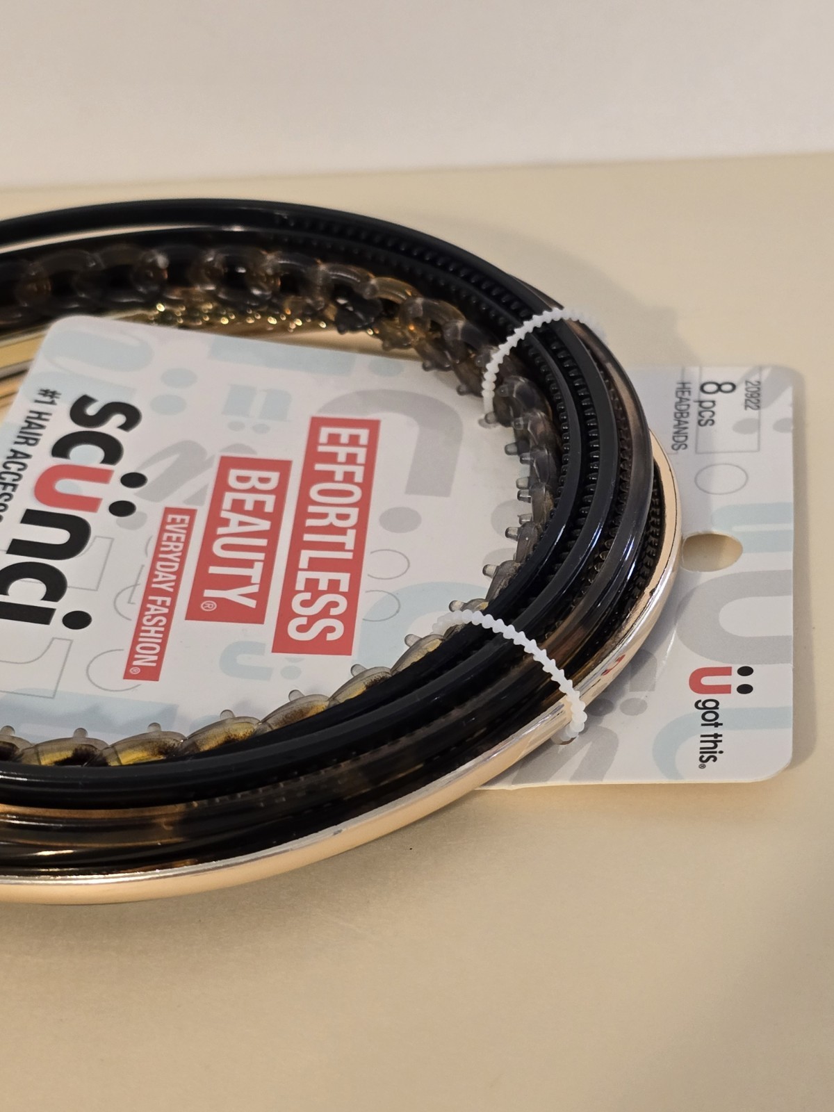 Hair Bands New 8 Piece Brown Gold Black