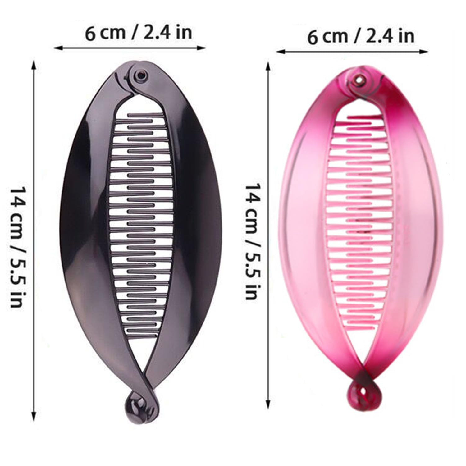 Fishtail Hair Clips and Clincher Tools for Thin Hair – Double Banana Combs for W
