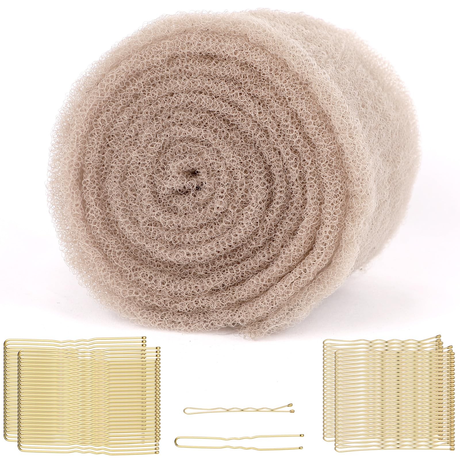 Hair Sponge For Updos Volume Bumps Filler Padding Tan Brown 1 PCS