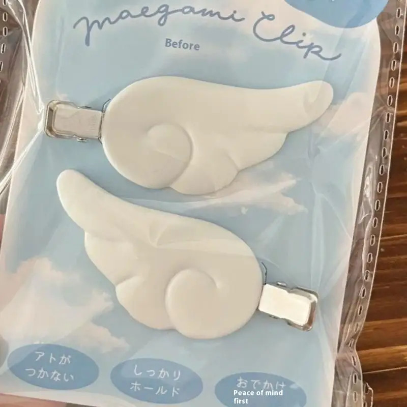 1Pair Cute Sweet Japanese Style Y2K Angel Wing Hair Clip Hairpin Barrettes