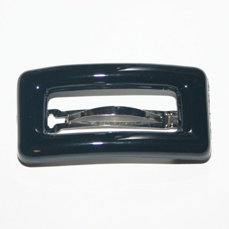 Navarro Barrette Mini Small Hair Clip Rectangle Open Cut Square Made in France