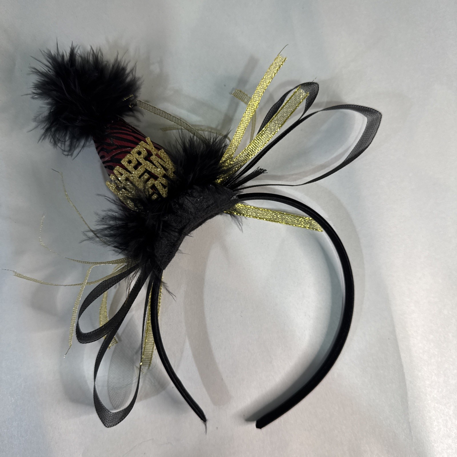 Mixed Lot of 4 Holiday Headbands Halloween & Happy New Years Top Hat Pumpkins