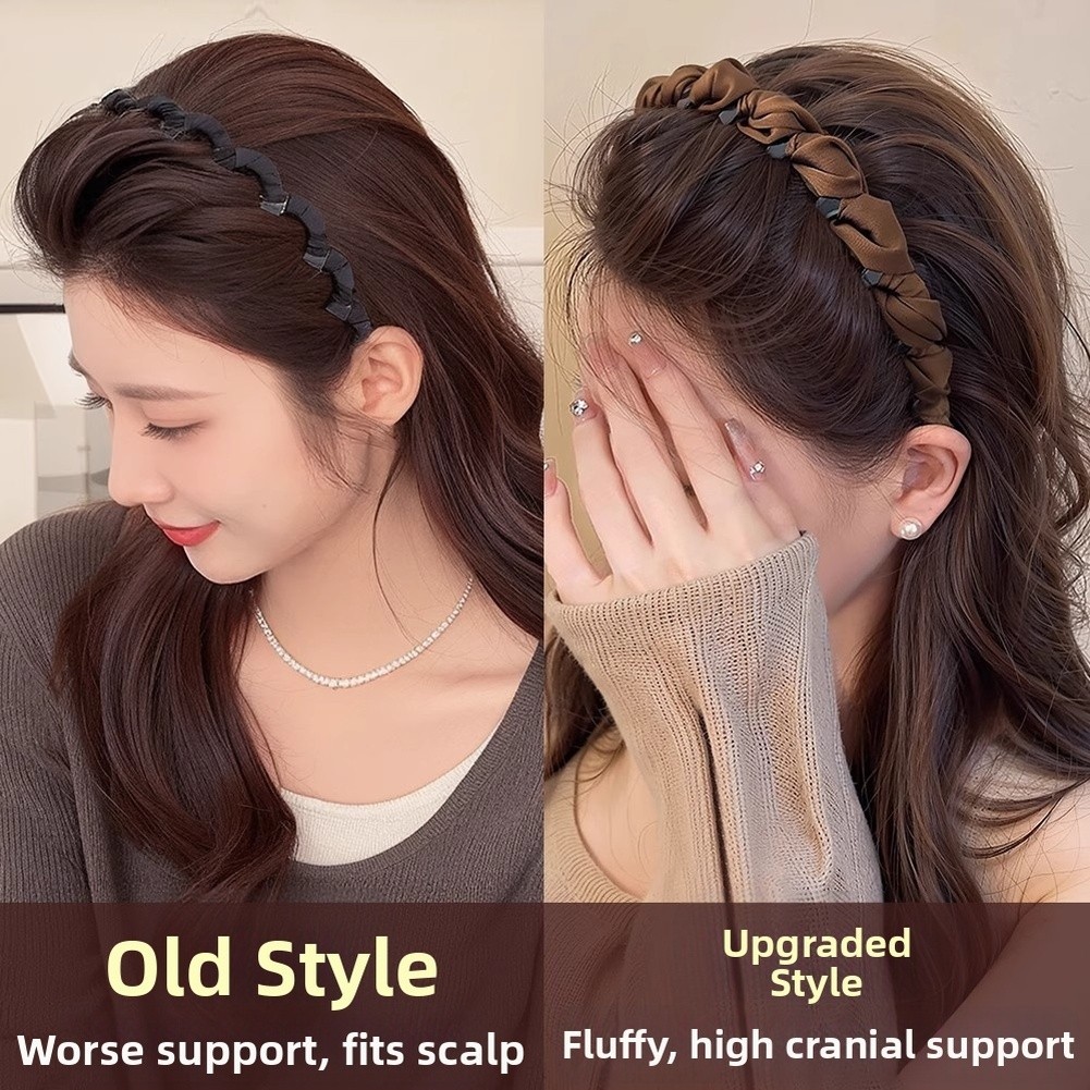 Womens Korean Style Headband with High Crown Slimming Effect for Daily Use