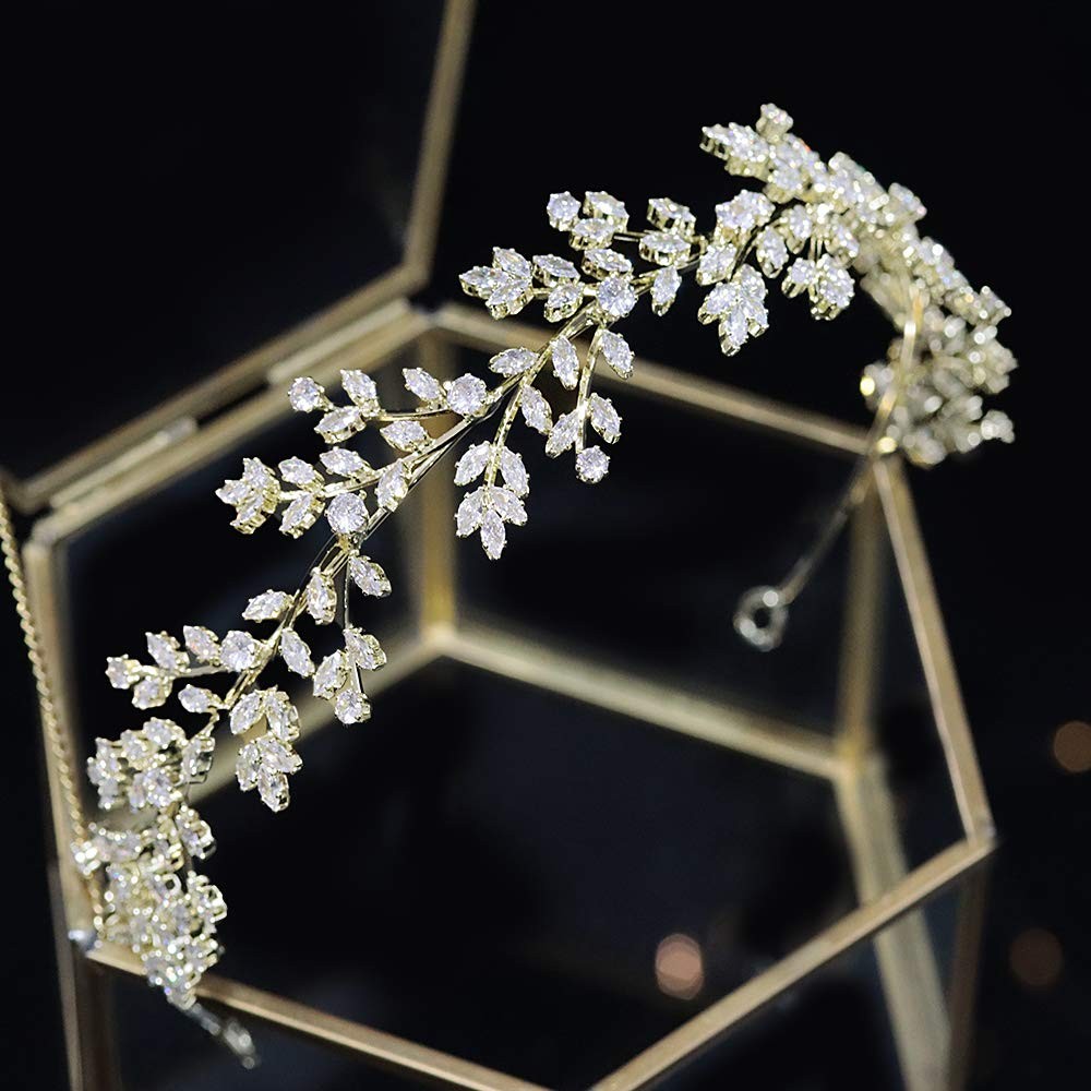 1 PC Bridal Headpiece Cubic Zirconia Headband CZ Hair Accessories