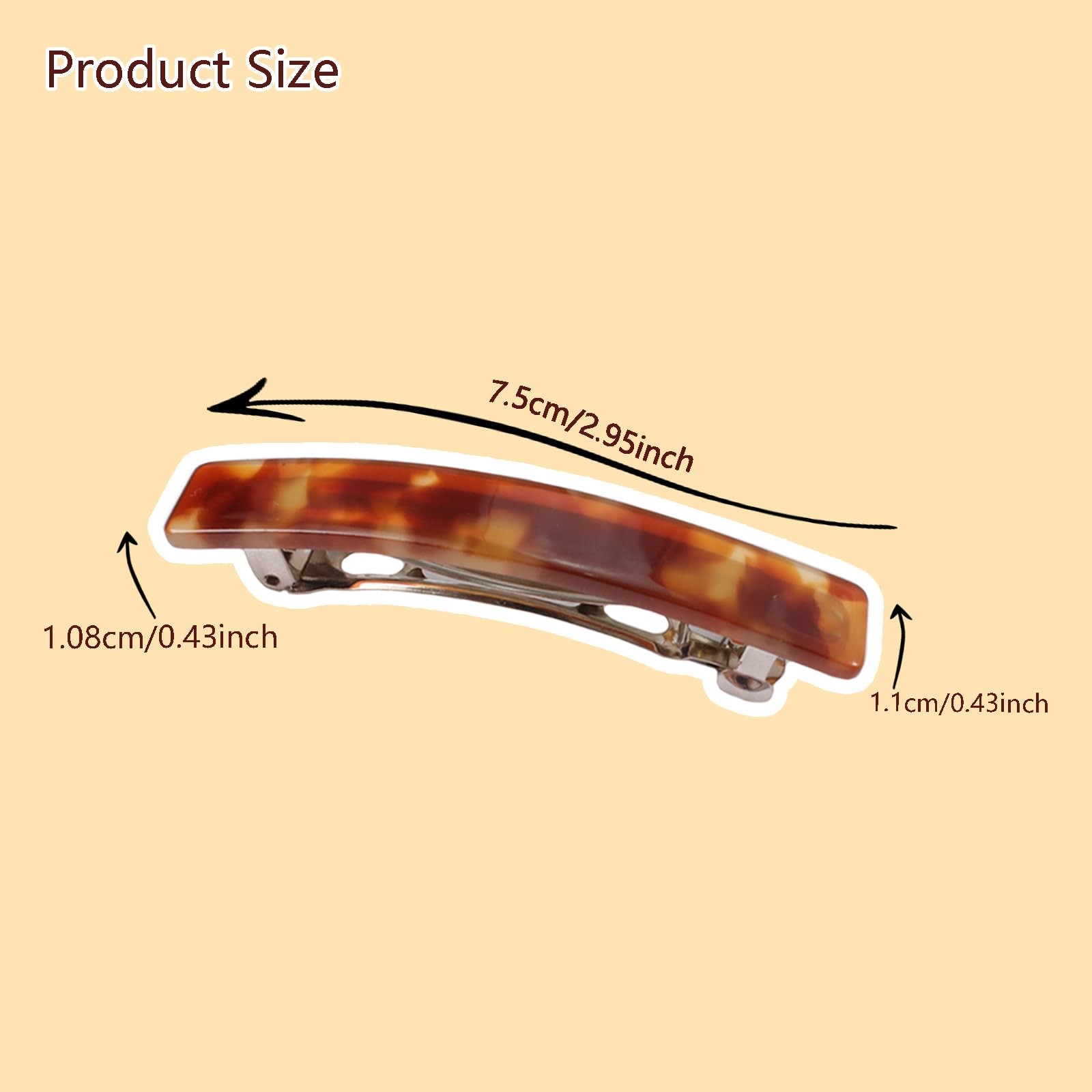 6PCS Hair Barrettes for Women Shell Hair Clip Hair Accessories Barrettes for …