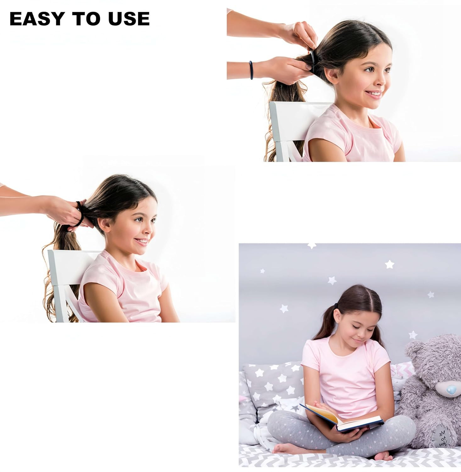 1200 Pack Mini Rubber Bands, Soft Elastic Bands Small Tiny Hair Ties for Toddler