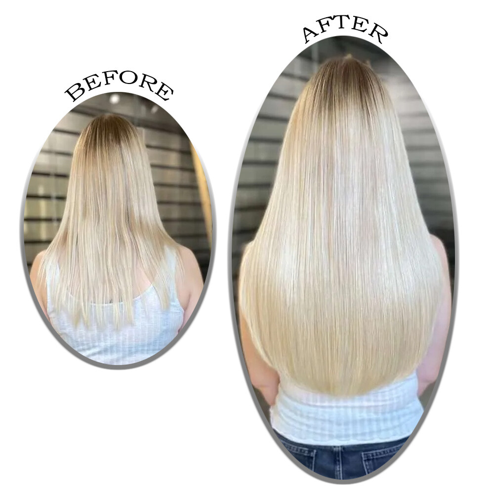 Blonde Remy Tape-In Hair Extensions 16″-28″ – Premium Quality for Women .