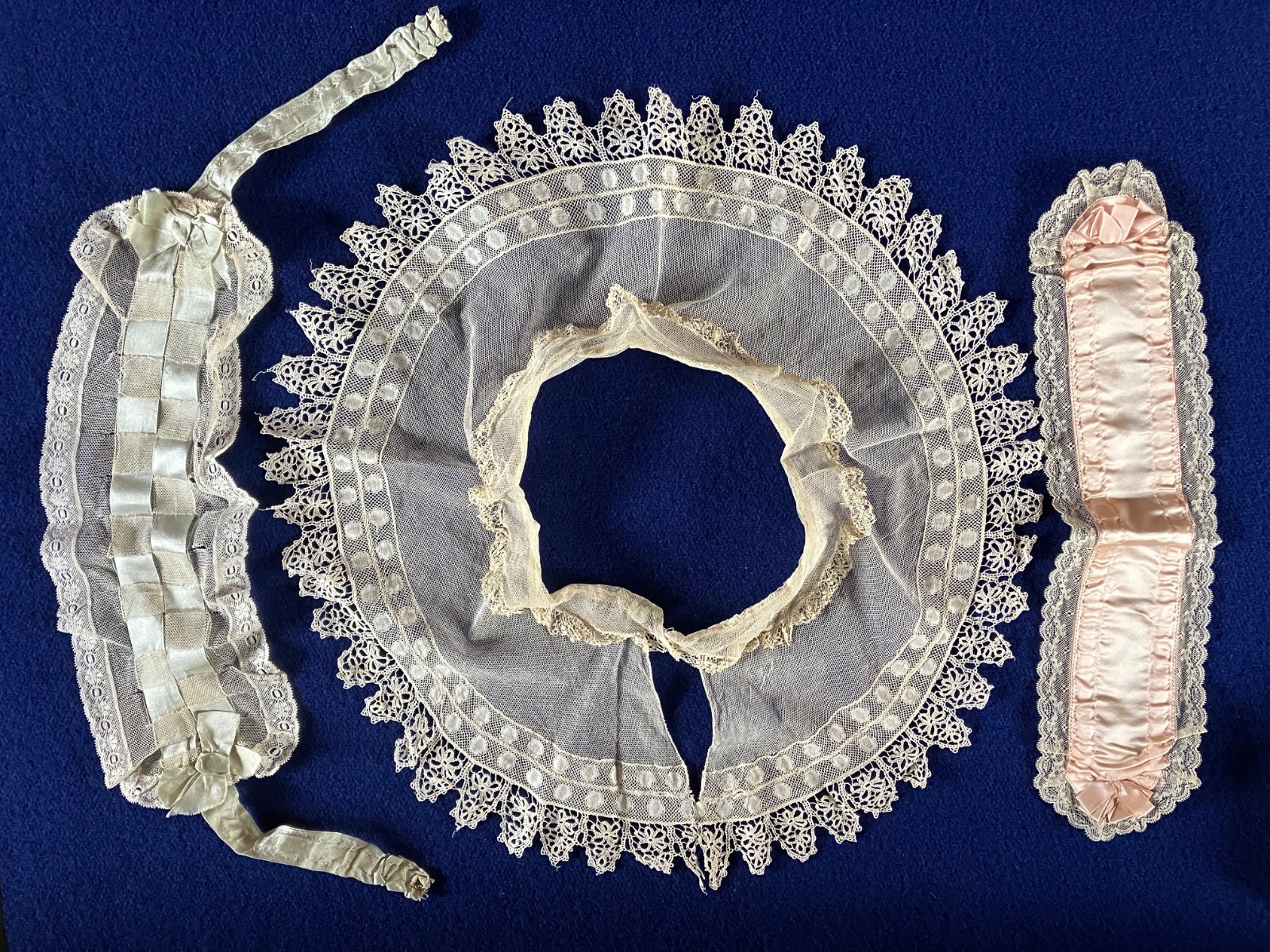 VTG/ATQ Rare Lace/Fabric Hair Band Headbands & Collar