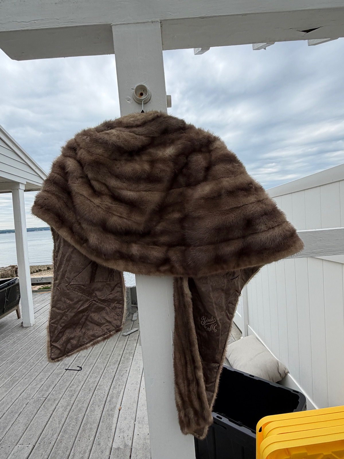 Vintage 1950s Luxurious Brown Fur Stole Women’s Mid Century