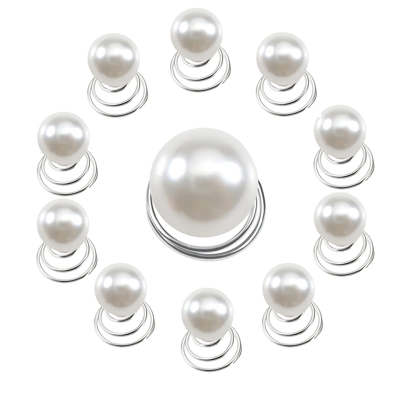 84 Pcs Spiral Hair Pins Hair Pearls Hair Jewelry Hair Twister Screws for Women