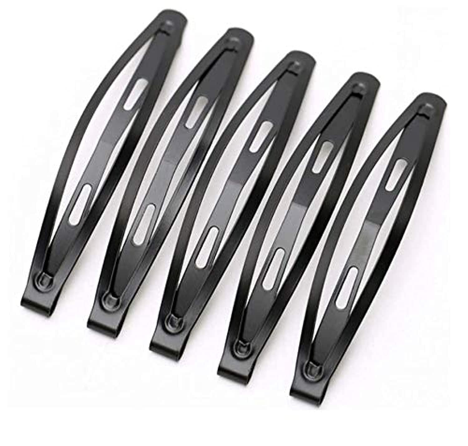 24 Pcs Large Metal Hair Snap Clips 2.36 Inch Long No-Slip Hair Clips Barrettes f