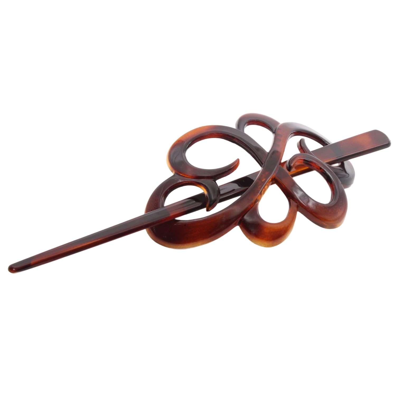 Parcelona Made in France Tortoise Shell Hair Slide Pin – Strong Hold Bun Holder