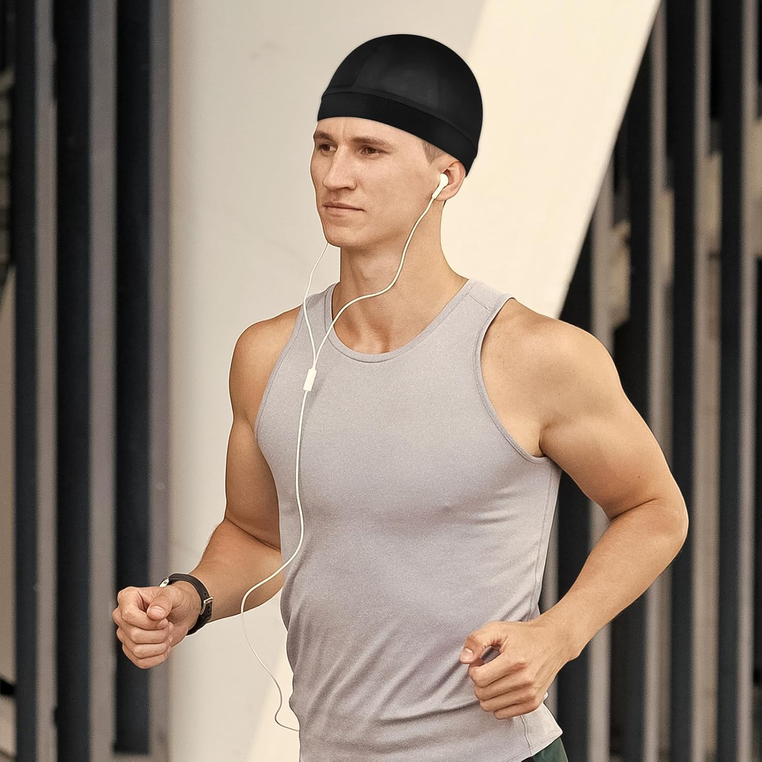 3Pcs Wave Cap Silky Elastic Band Caps Soft Breathable Hair Wrap Satin Sleeping S