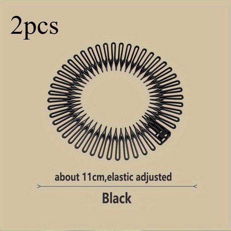 Durable Non-Slip Reusable Elegant 2 Piece Minimalist Solid-Color Hair Scrunchies