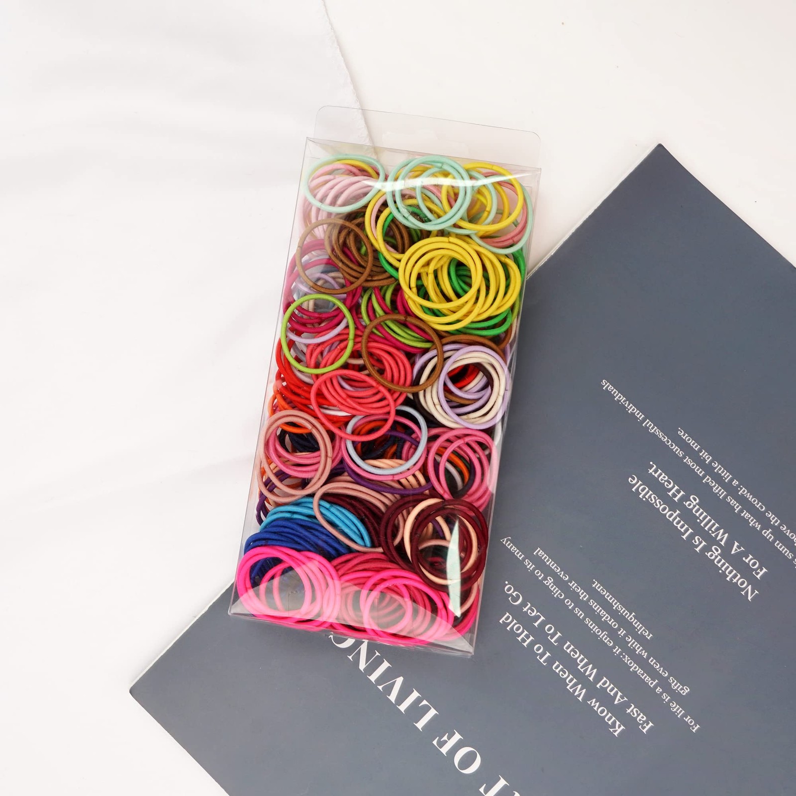 300PCS Toddler Hair Ties,Durable Rubber Elastics Tie,Small Ponytail Holders E…