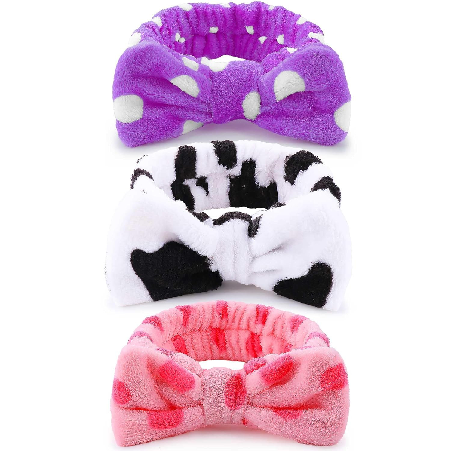 Spa Headbands, Makeup Headband,Bow Headband for Washing Face Skincare Headbands