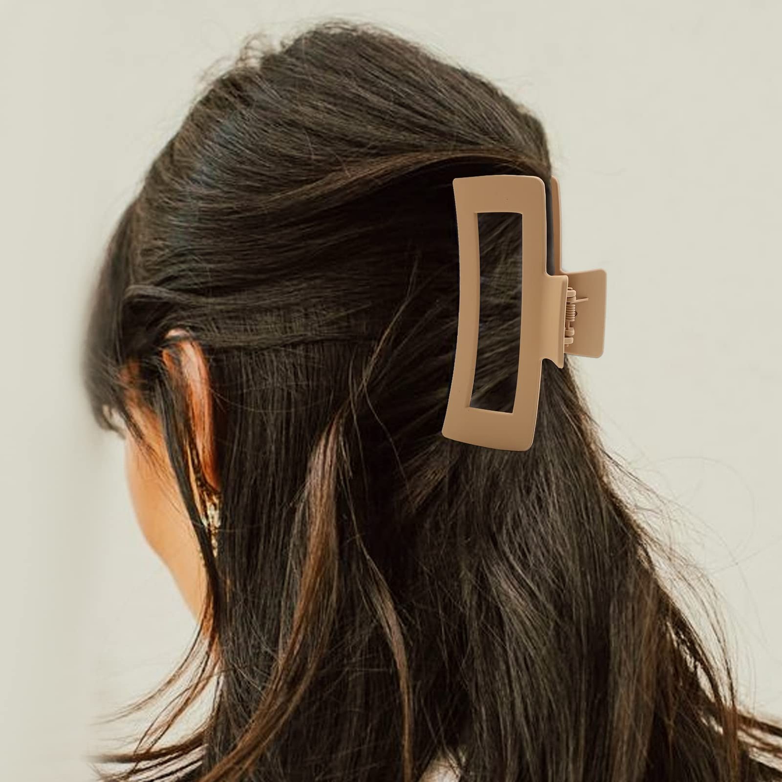XL Hair Clips Oversized Non-slip Square Clips for Thick Long Curly Hair 6 Color
