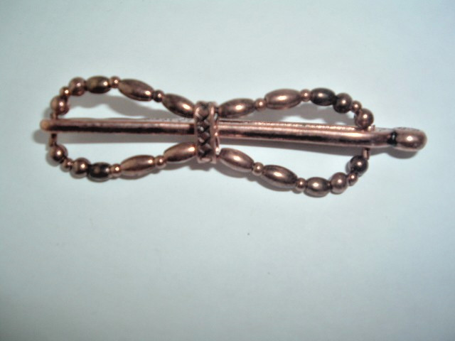 LILLA ROSE FLEXI HAIR CLIP COPPER TONE METAL BEAD SIZE XS