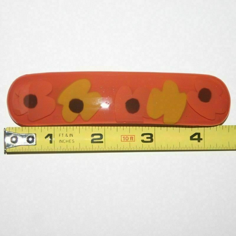 Flower Barrette Hair Clip Abstract Colorful Daisy Spring Fashion Made in France