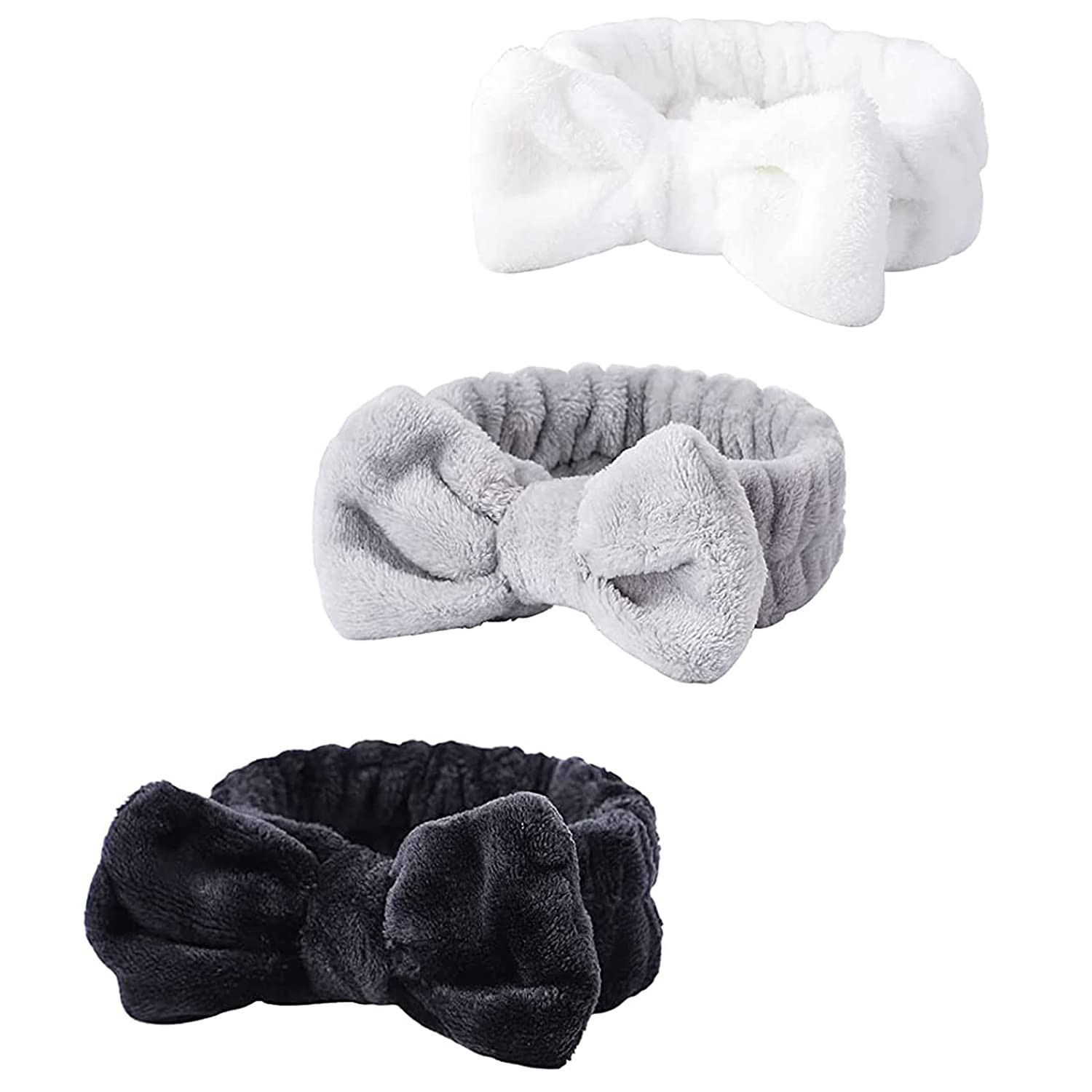 Spa Headbands, Makeup Headband,Bow Headband for Washing Face Skincare Headbands