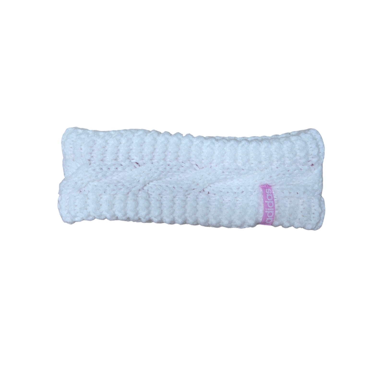 ADIDAS Women’s Knit Headband White & Pink